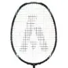 A close-up view of a tennis racket frame.