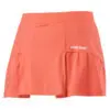 A coral-colored girls' basic club skort
