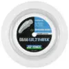 The alt tag for the given image could be Yonex BG66 Ultimax white reel - badminton string for professional players