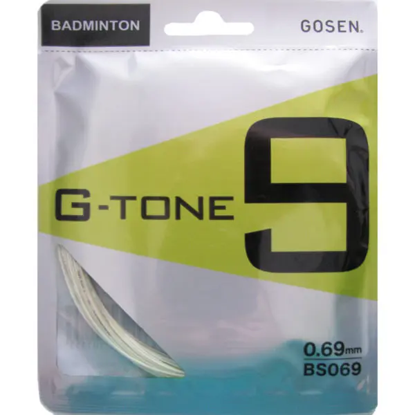 White Gtone 9 racket with pocket
