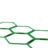 Hexagonal training rings for improving agility and coordination in sports