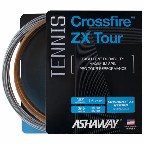 Ashaway Crossfire ZX Tour 1.27mm Hybrid Packet