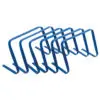 Blue flat hurdle set for track and field training