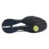 A tennis racket with a sleek design and a comfortable grip.