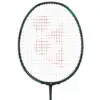Sports equipment on a tennis court - racket, tennis balls, and water bottles