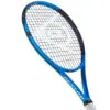 Woman playing tennis with a powerful swing