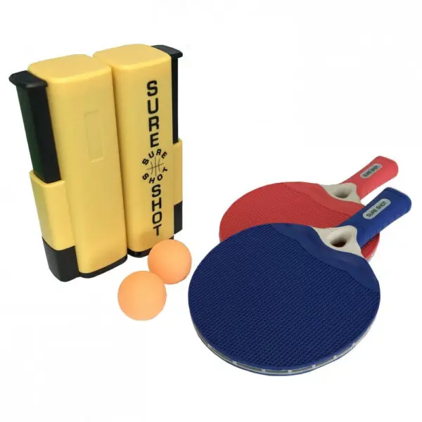 Badminton racket and shuttlecock on a white background