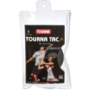 Tennis racket and ball on the court