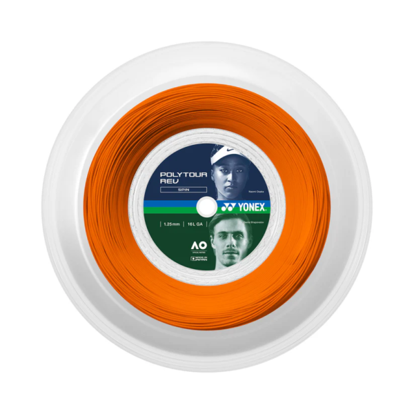 Yonex Poly Tour Rev 200m Reel - Orange - Gauge: 1.20mm