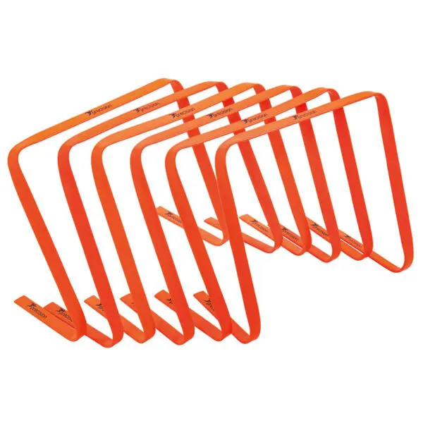 Precision Flat Training Hurdles Set - Size: 15" (Orange)