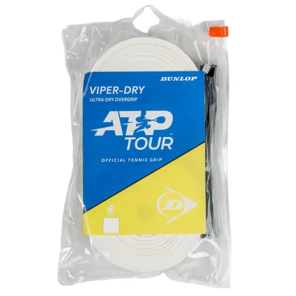 Dunlop Viper Dry Overgrip 30 Pack (White)