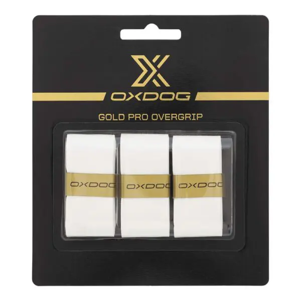 Oxdog Gold Pro Overgrip (White) 3 Pack