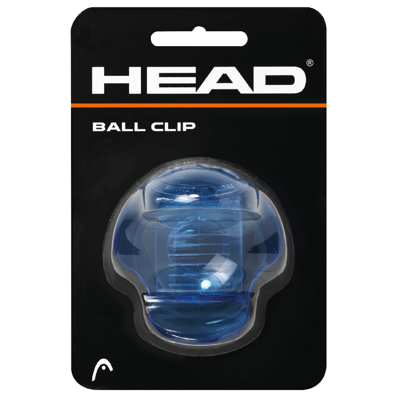Blue ball clip for securing sports equipment