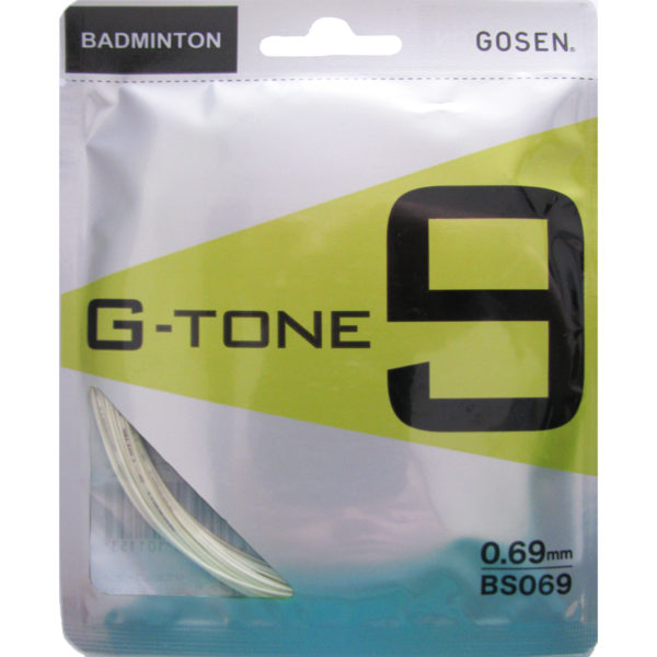 White Gtone 9 racket with pocket