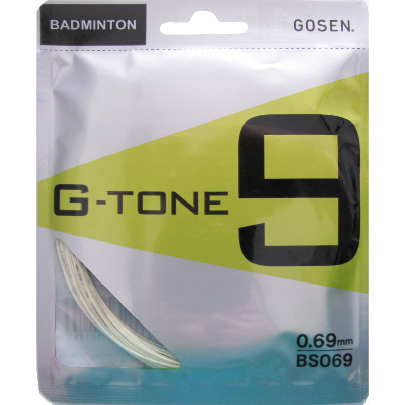 White Gtone 9 racket with pocket