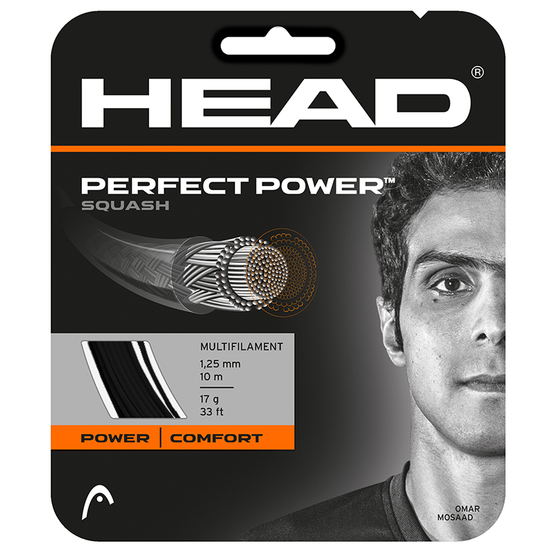 Head Perfect Power Squash Racket - Black and Green Design