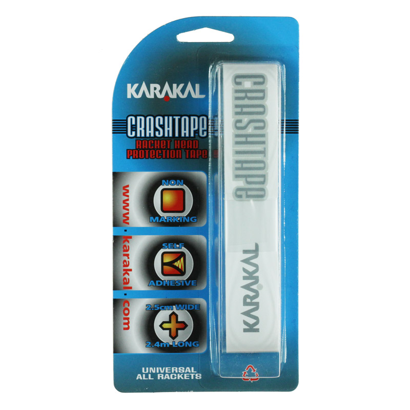 Karakal Crash Tape White Pkt - Sports Equipment for Racquet Sports