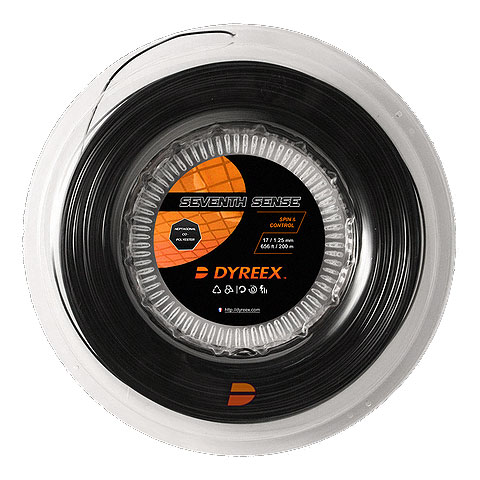 Dyreex Seventh Sense Tennis String 200m Reel (Black) - 1.25mm