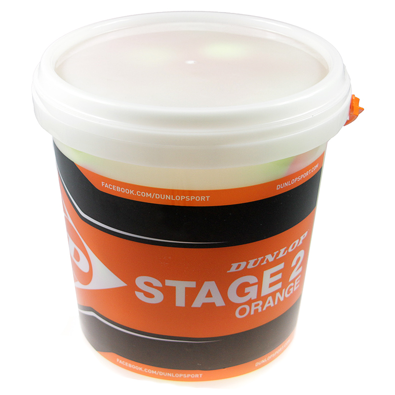 Dunlop Stage 2 Bucket with Tennis Balls