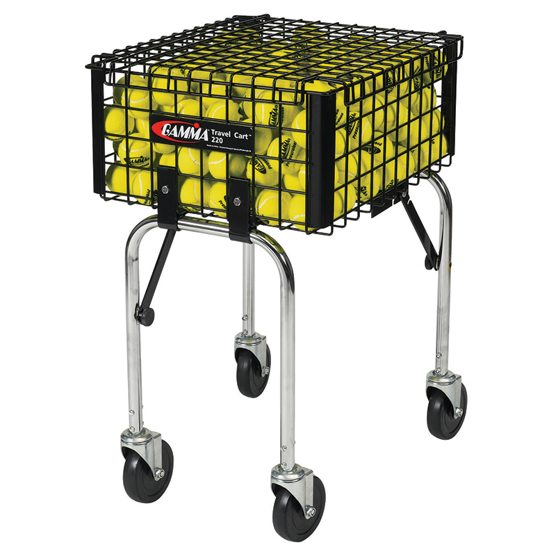 Gamma Travel Cart 220 - Portable Badminton and Tennis Equipment Storage