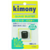 Image of a black Kimony Quake Buster tennis racket with strings, designed for optimal performance and energy absorption during gameplay