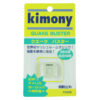 A clear Kimony Quake Buster badminton racket.