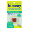 A red Kimony Quake Buster tennis racket.