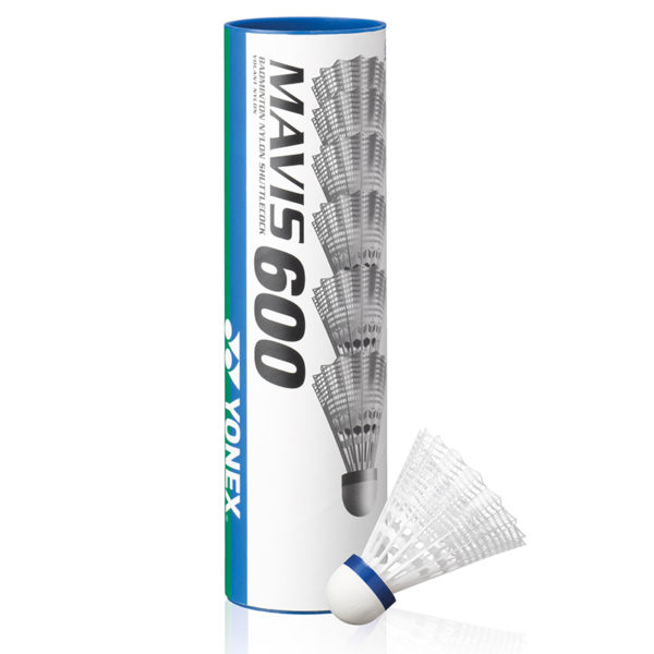 White Mavis Badminton Shuttlecock - 600x600