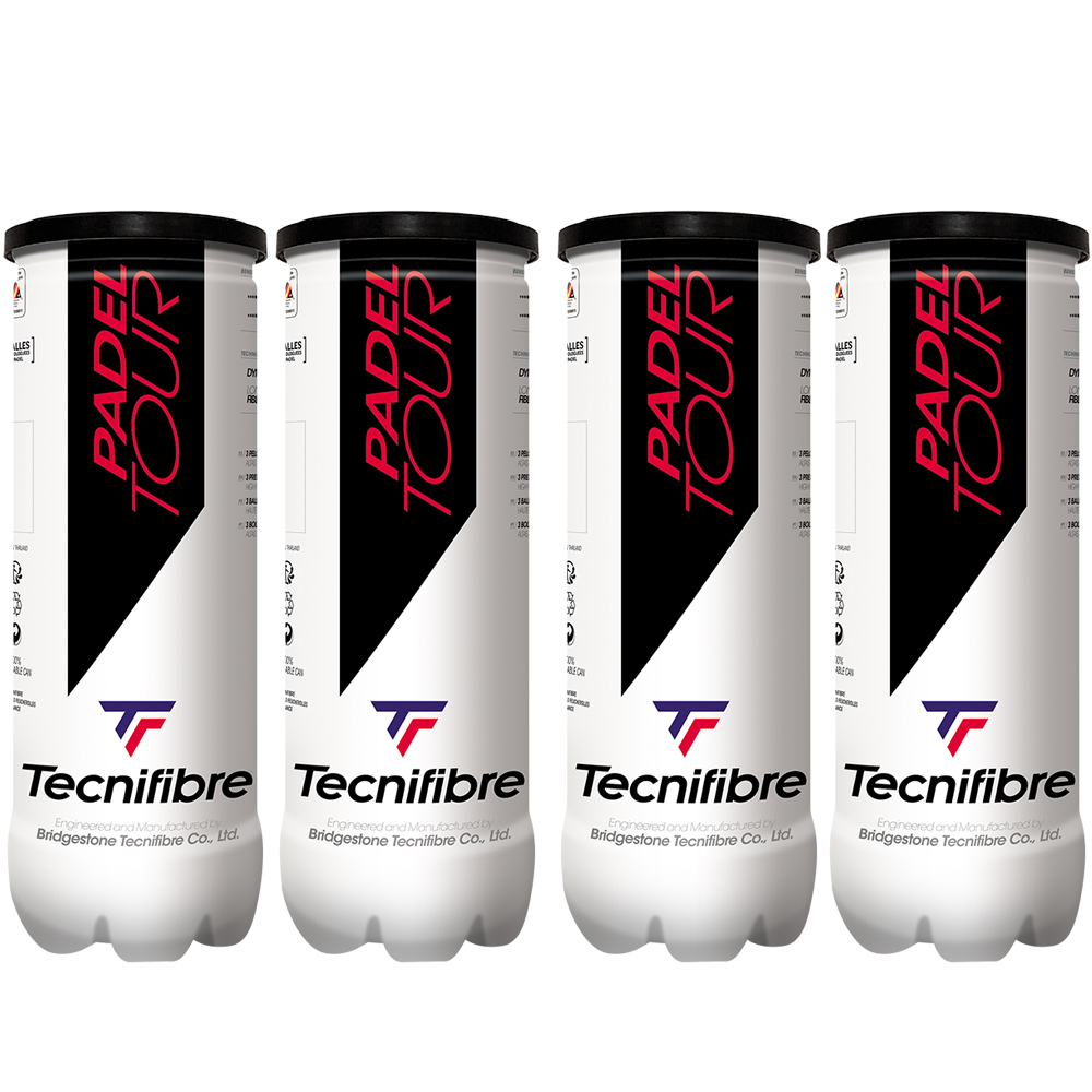 Padel Tour Dozen - A collection of high-quality padel rackets stacked neatly in a box