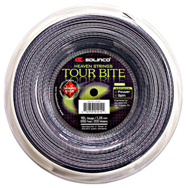 Solinco Tour Bite Diamond Rough (Silver) 200m Reel