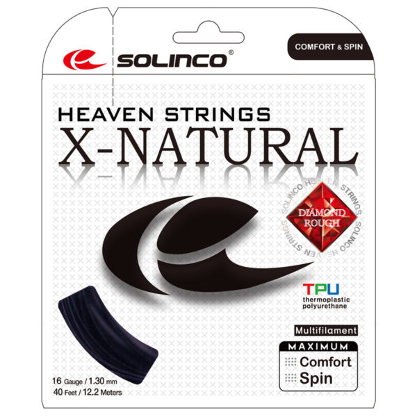Solinco X-Natural Diamond Rough (Black) 12m Packet