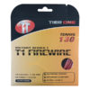 Tier One Firewire Red Pkt tennis string - a close-up view of the red-colored tennis string packaged in a Firewire-themed packaging
