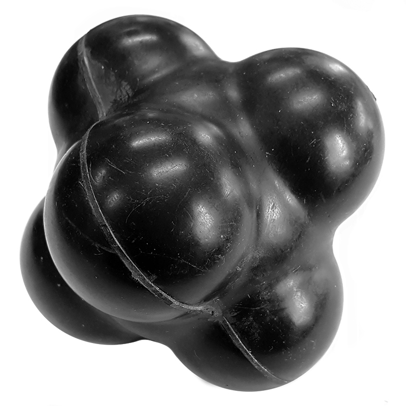 Top Spin Reaction Ball in Black - Enhance Coordination and Reflexes with this Training Tool