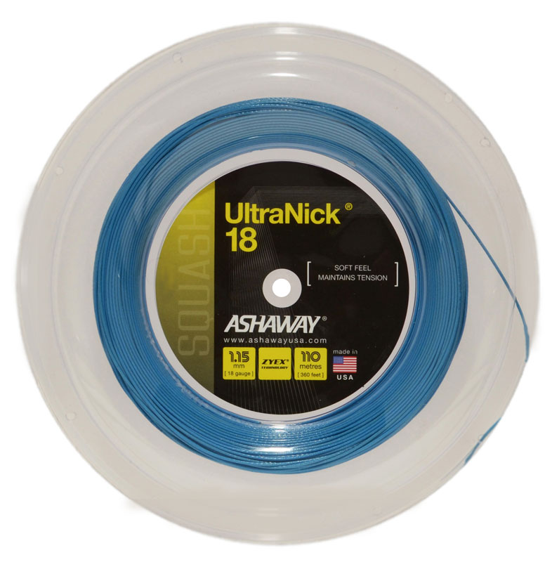 UltraNick 18 Blue Squash Reel - Durable and high-performance squash string reel, perfect for professional players and enthusiasts.