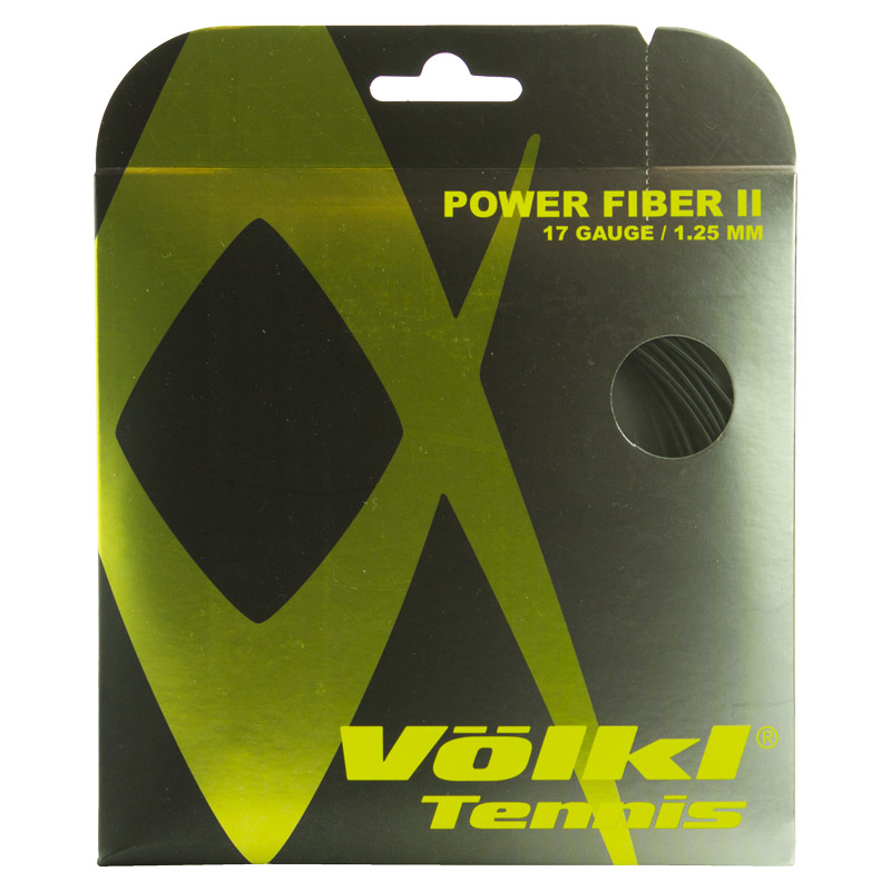 Volkl Power Fiber II Black Pocket - Tennis String.