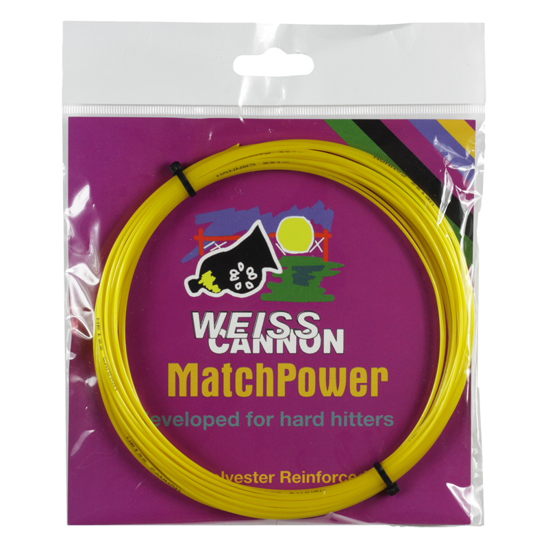 Weiss Cannon Match Power Yellow Tennis String Packet
