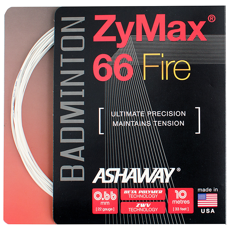 Victor Zymaxfire 66 Badminton Racket - White and Black
