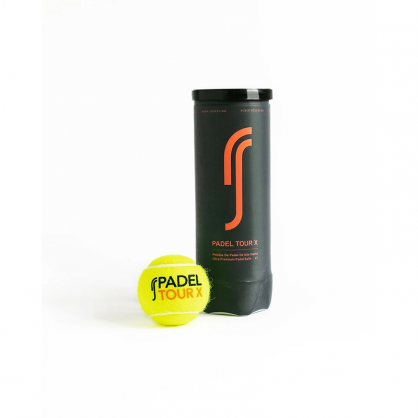 Padel ball in a single tube