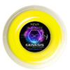 Hexagonal infinity symbol in yellow and green colors