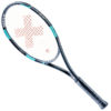 Black and yellow BXT-X FAST LT 2 badminton racket on a white background