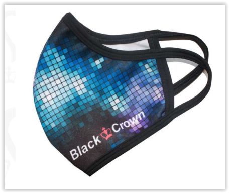 Black Crown Masque with a dark background