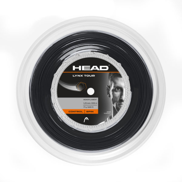 HEAD Lynx Tour 200m Reel (Black)