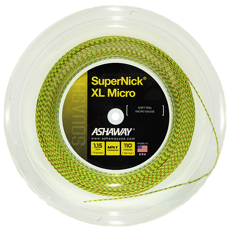 Ashaway SuperNick XL Micro 1.15mm 110m Reel (Yellow)