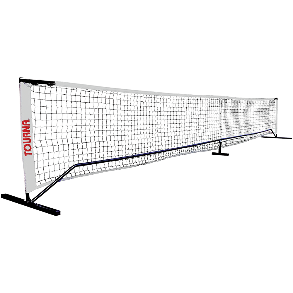 Close-up view of a durable and high-quality white tennis ball from Stringers World.