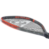 tennis racket and ball on a grass court