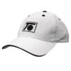 white cap - front view