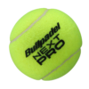 Close-up view of a sports racket with strings, commonly used in racquet sports.