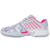 K-Swiss Womens Express Light 3 Padel Shoe (Arctic Ice/White/Neon Pink) (2024)