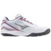 Mizuno Womens Break Shot 4 All Court Shoe (White/Pink Tetra/Turbulence) (2024)