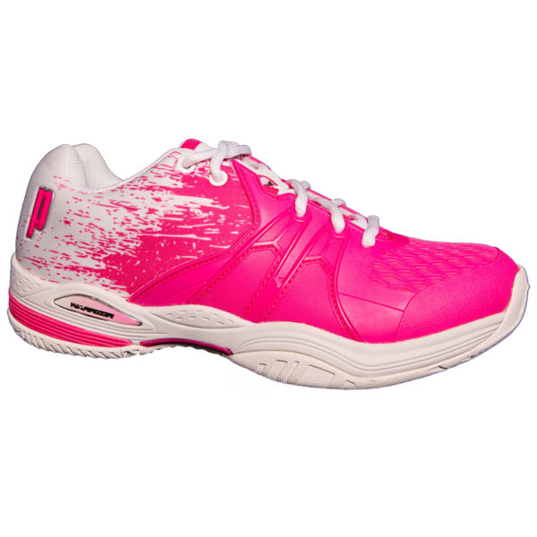 Prince Womens Warrior Lite Tennis Shoes (Pink/White) - Size: 4 UK